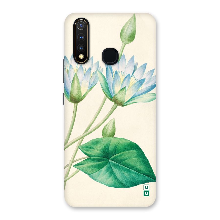 Blue Lotus Back Case for Vivo U20