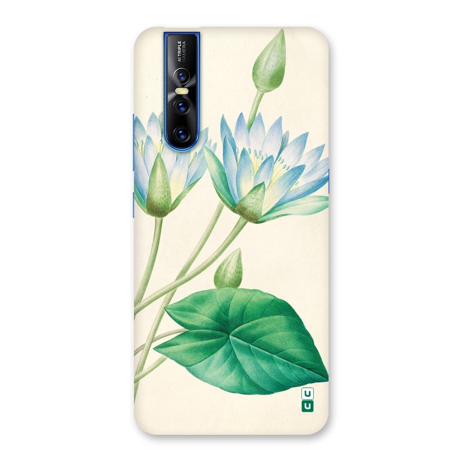 Blue Lotus Back Case for Vivo V15 Pro