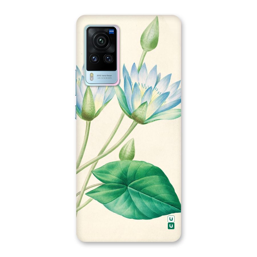 Blue Lotus Back Case for Vivo X60 Pro