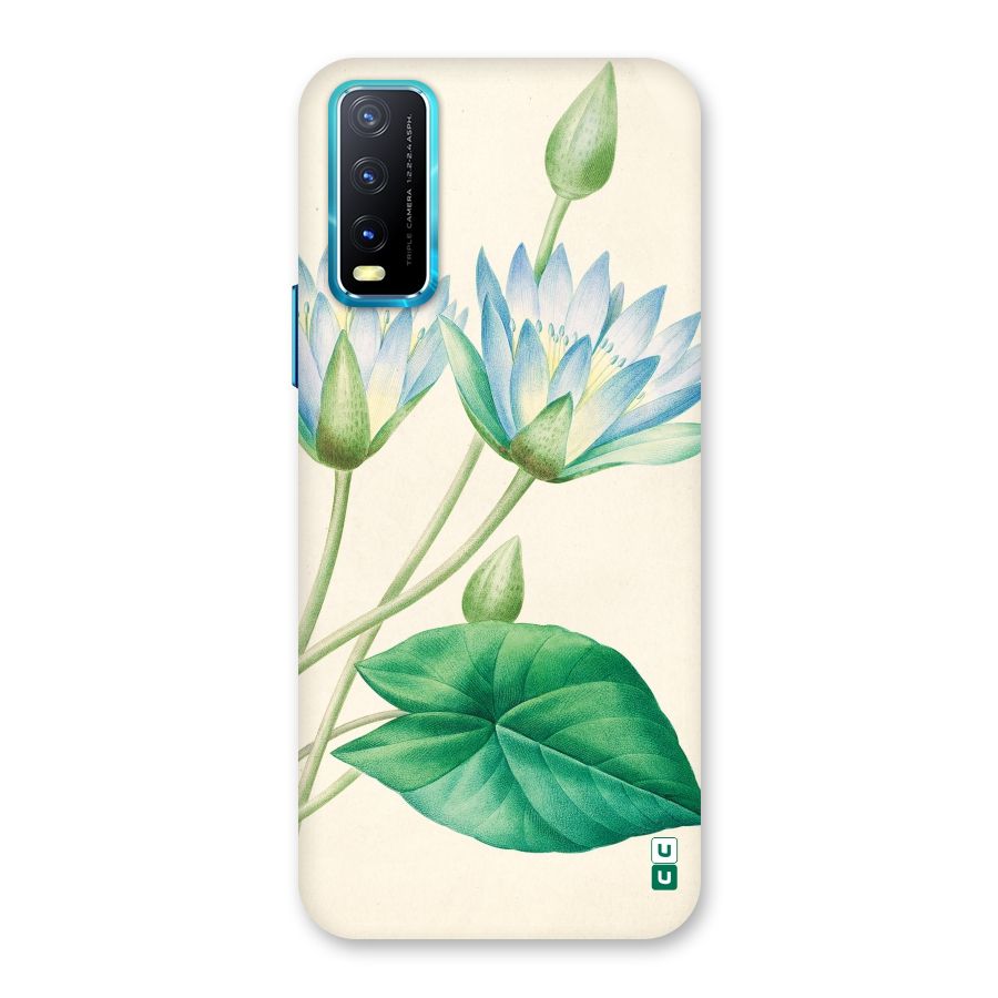 Blue Lotus Back Case for Vivo Y20