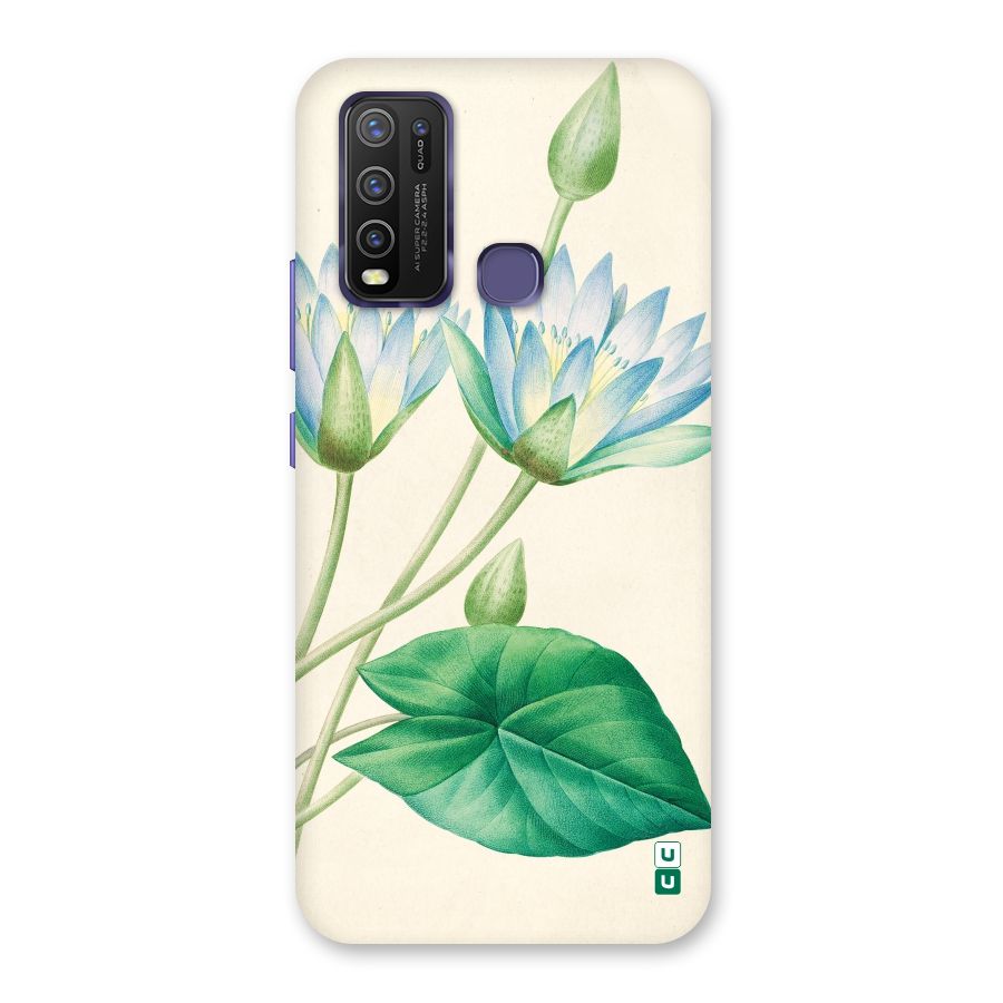 Blue Lotus Back Case for Vivo Y50