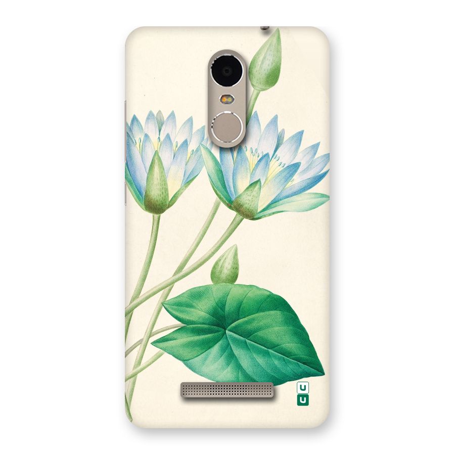 Blue Lotus Back Case for Xiaomi Redmi Note 3