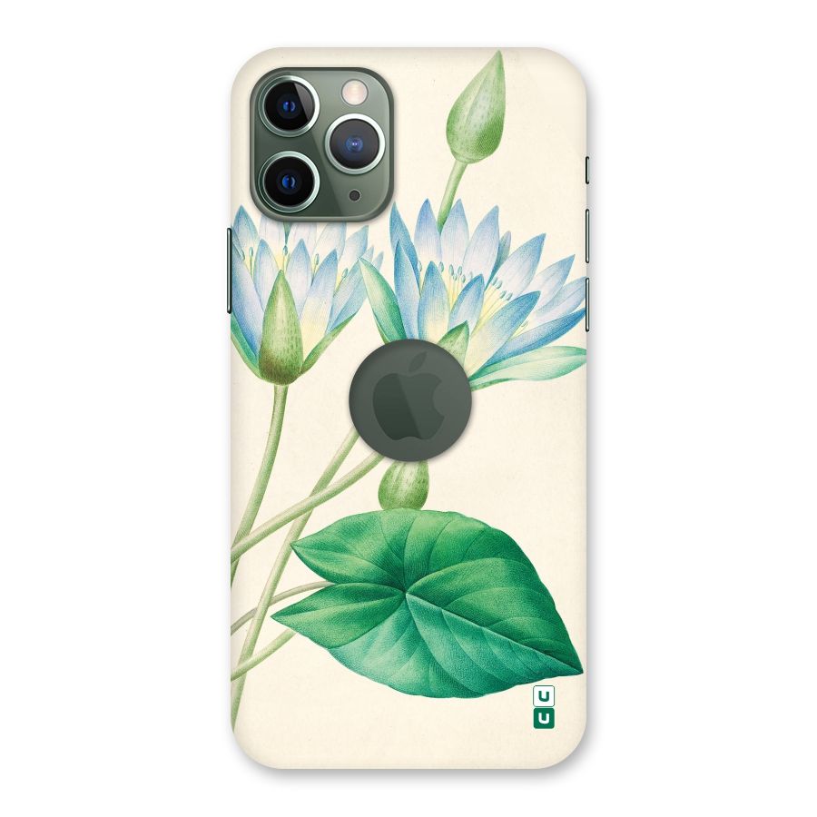 Blue Lotus Back Case for iPhone 11 Pro Logo  Cut