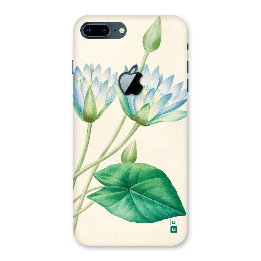 Blue Lotus Back Case for iPhone 7 Plus Apple Cut