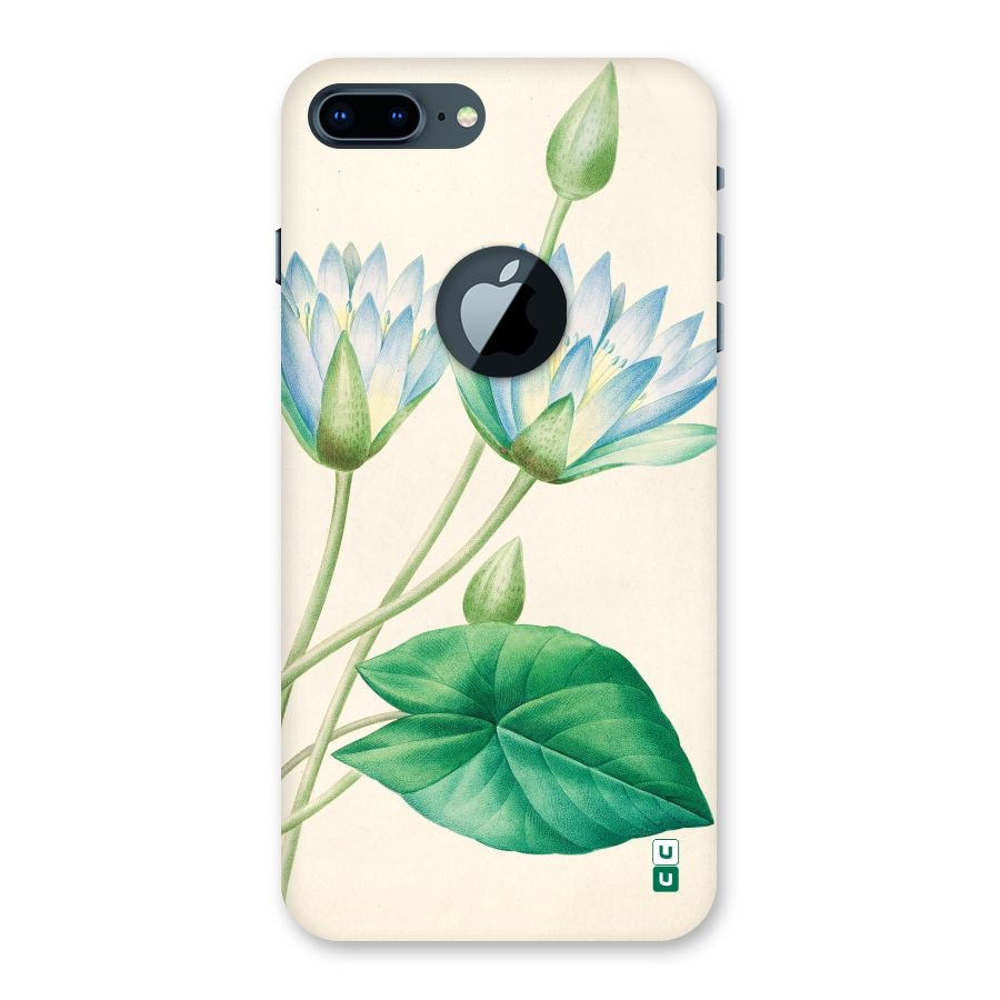 Blue Lotus Back Case for iPhone 7 Plus Logo Cut