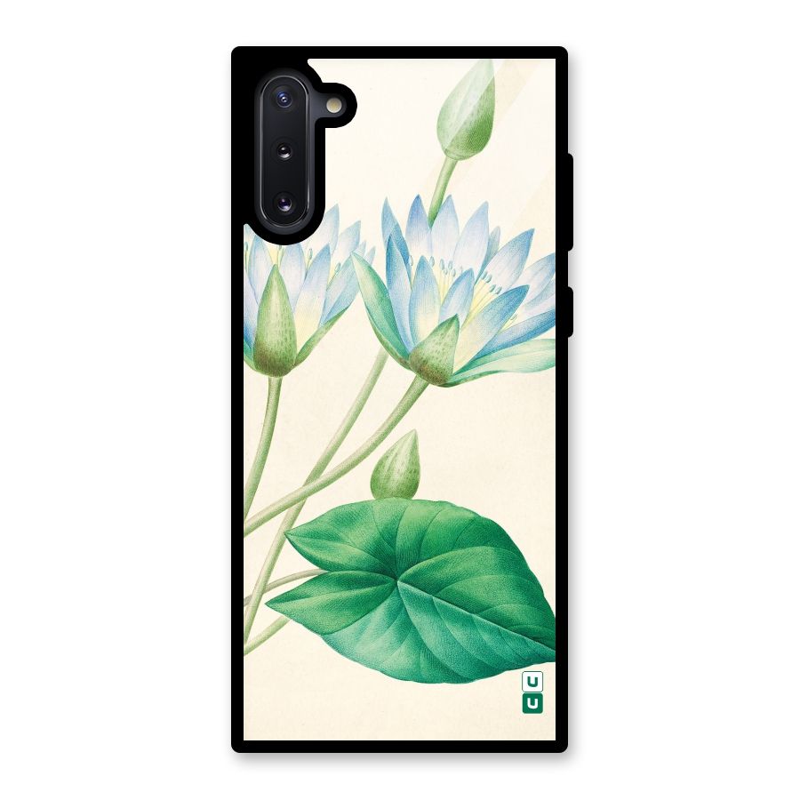 Blue Lotus Glass Back Case for Galaxy Note 10