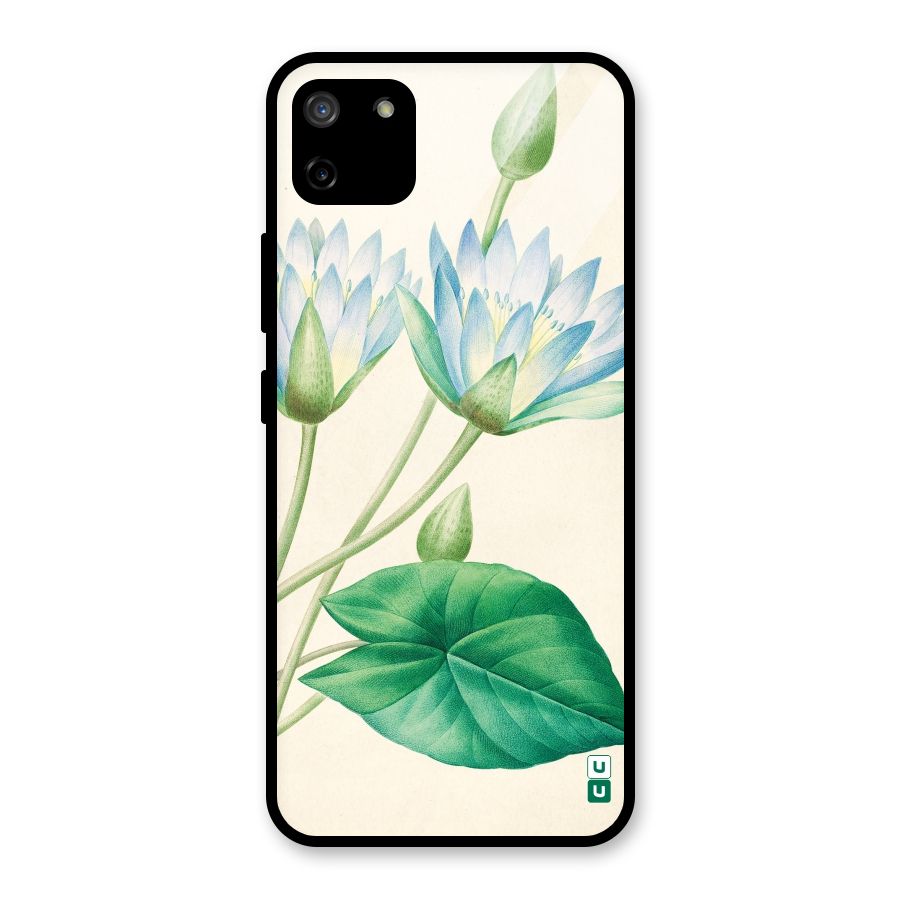 Blue Lotus Glass Back Case for Realme C11