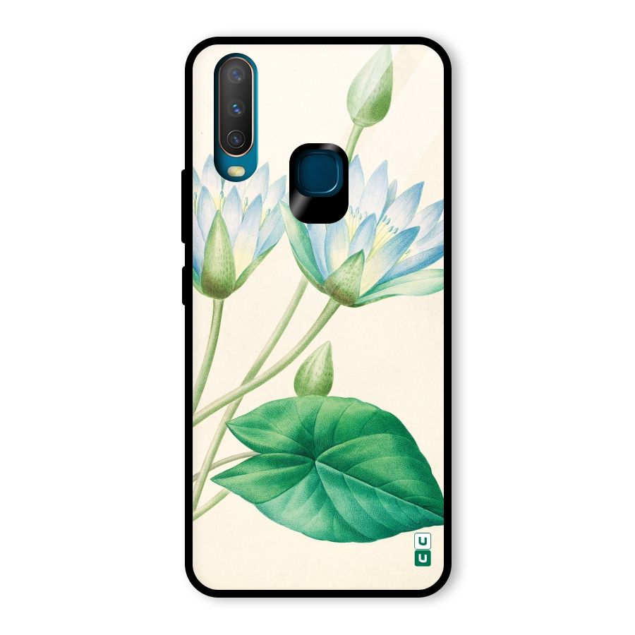 Blue Lotus Glass Back Case for Vivo U10
