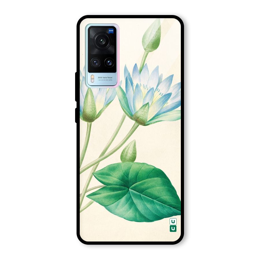 Blue Lotus Glass Back Case for Vivo X60