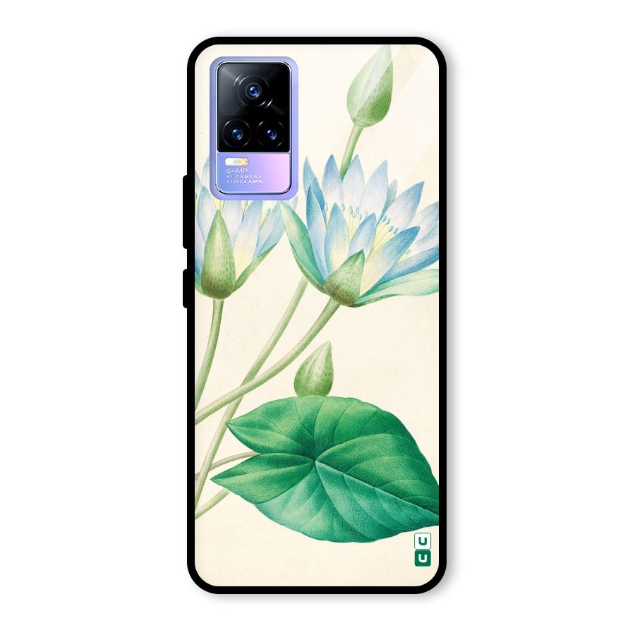 Blue Lotus Glass Back Case for Vivo Y73
