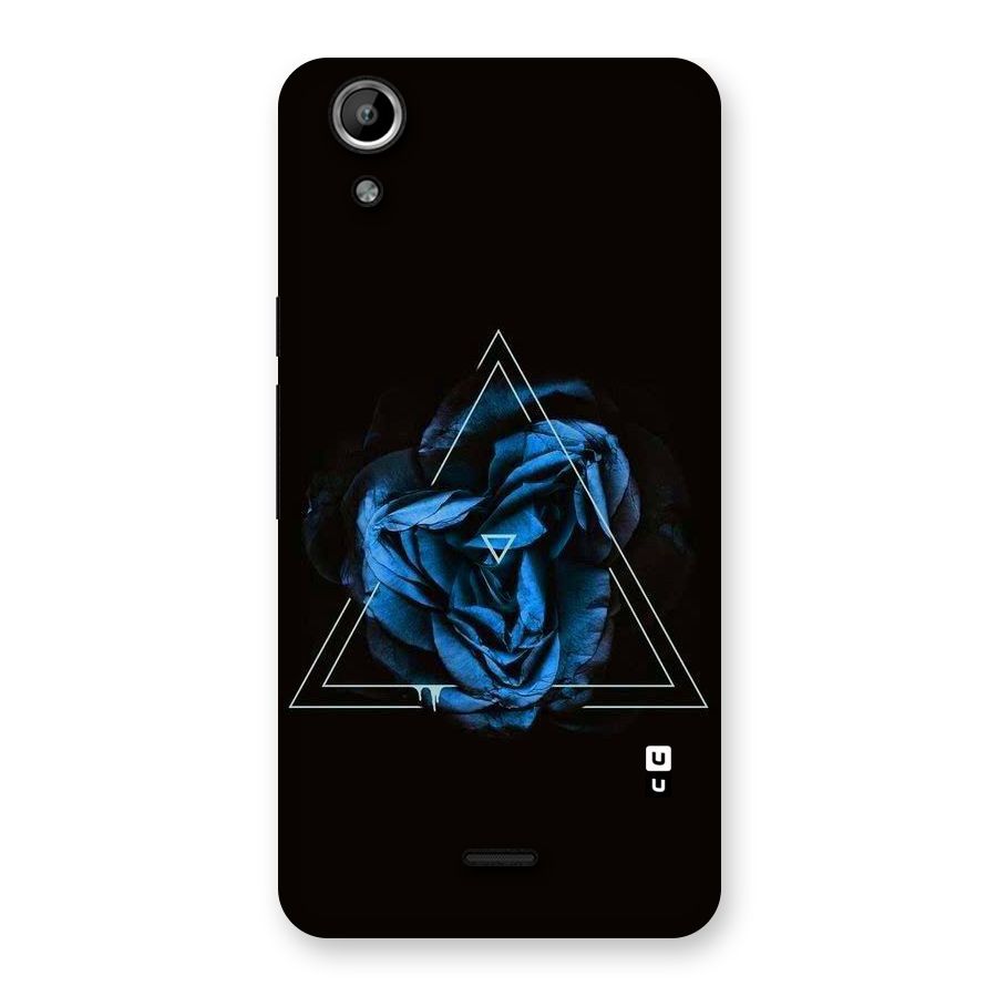 Blue Magic Triangle Back Case for Micromax Canvas Selfie Lens Q345