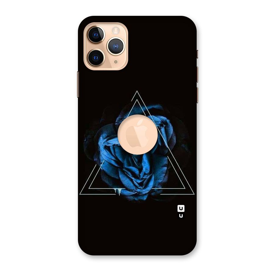 Blue Magic Triangle Back Case for iPhone 11 Pro Max Logo Cut