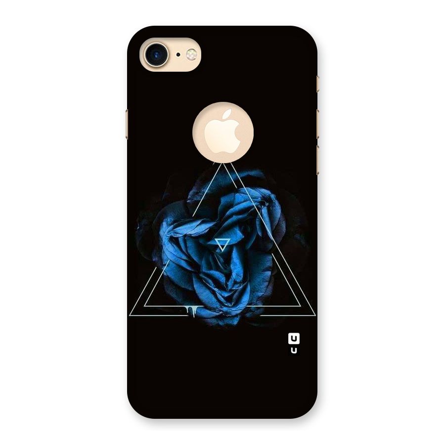 Blue Magic Triangle Back Case for iPhone 7 Logo Cut