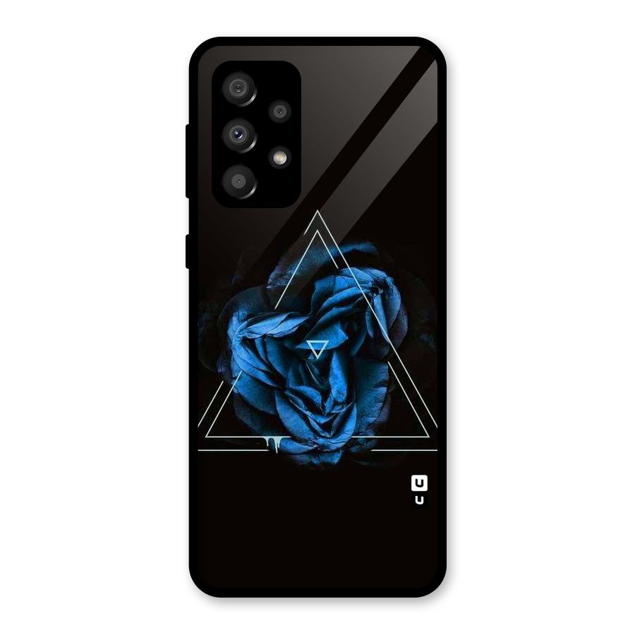 Blue Magic Triangle Glass Back Case for Galaxy A32