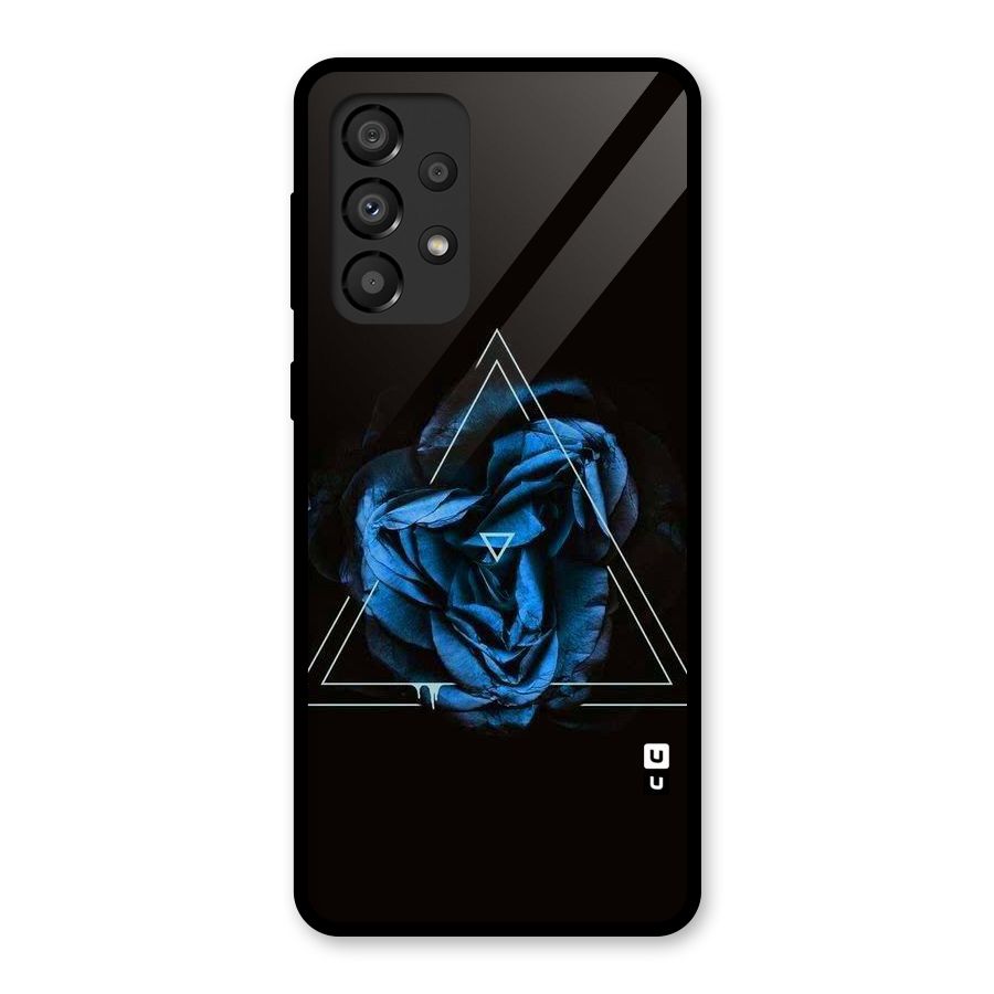 Blue Magic Triangle Glass Back Case for Galaxy A33 5G