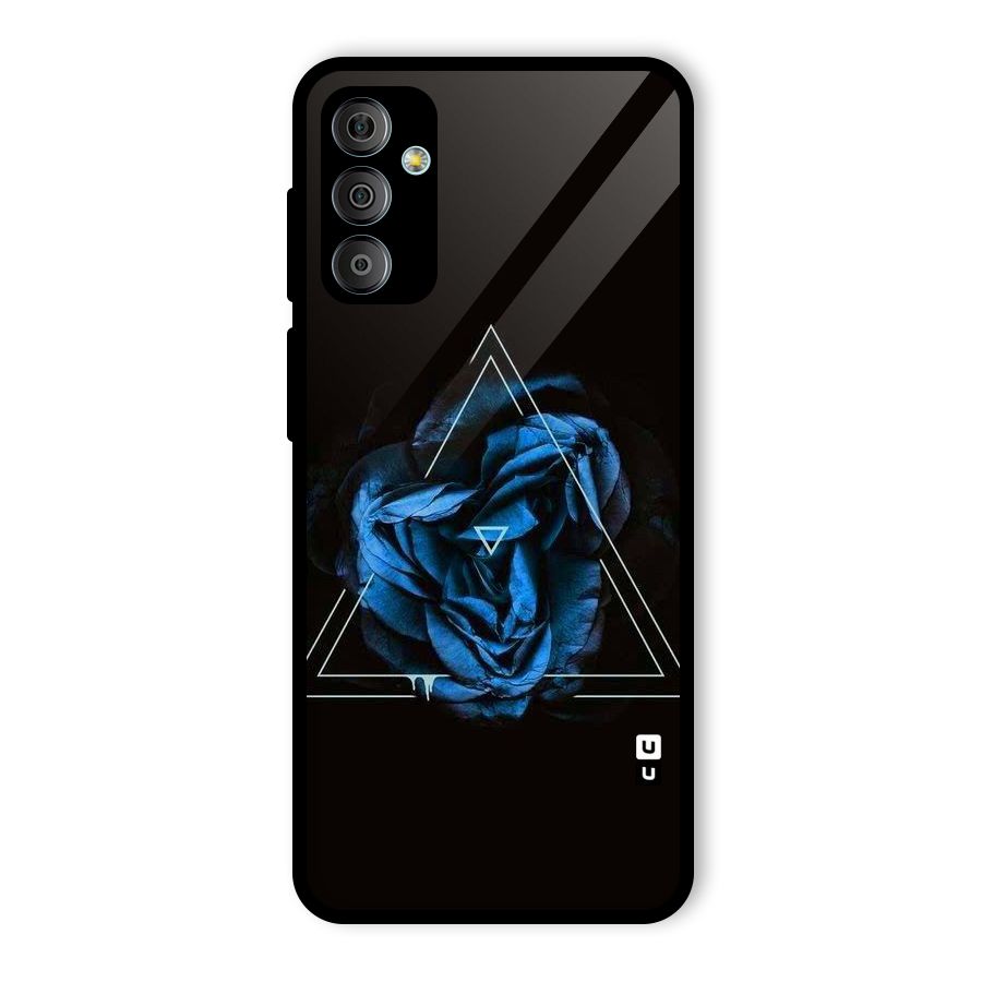 Blue Magic Triangle Glass Back Case for Galaxy F23