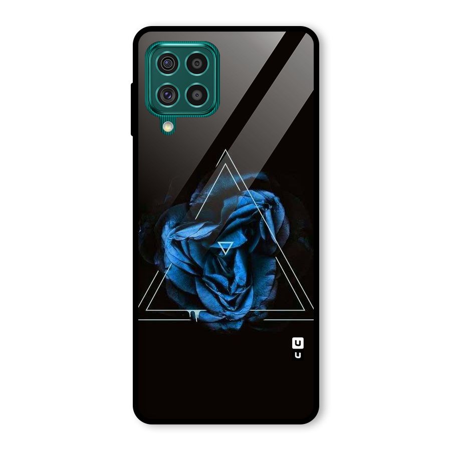 Blue Magic Triangle Glass Back Case for Galaxy F62