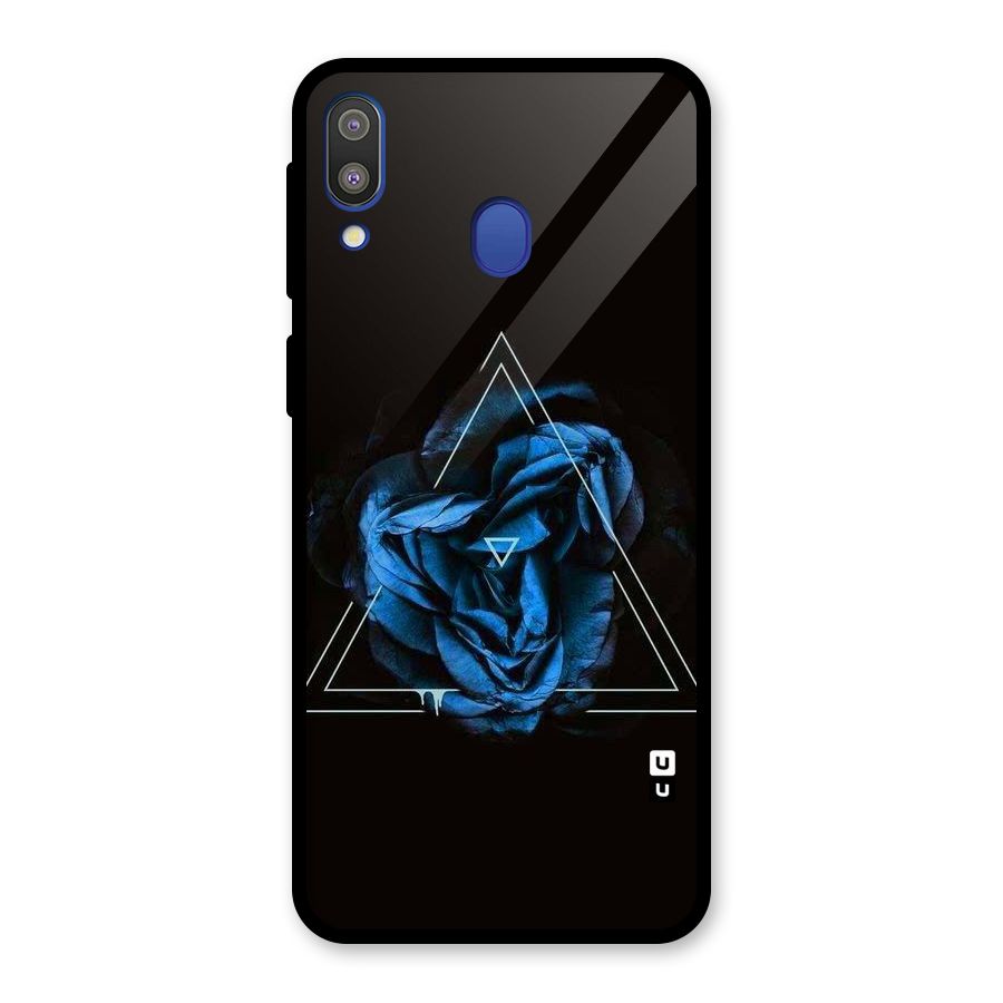 Blue Magic Triangle Glass Back Case for Galaxy M20