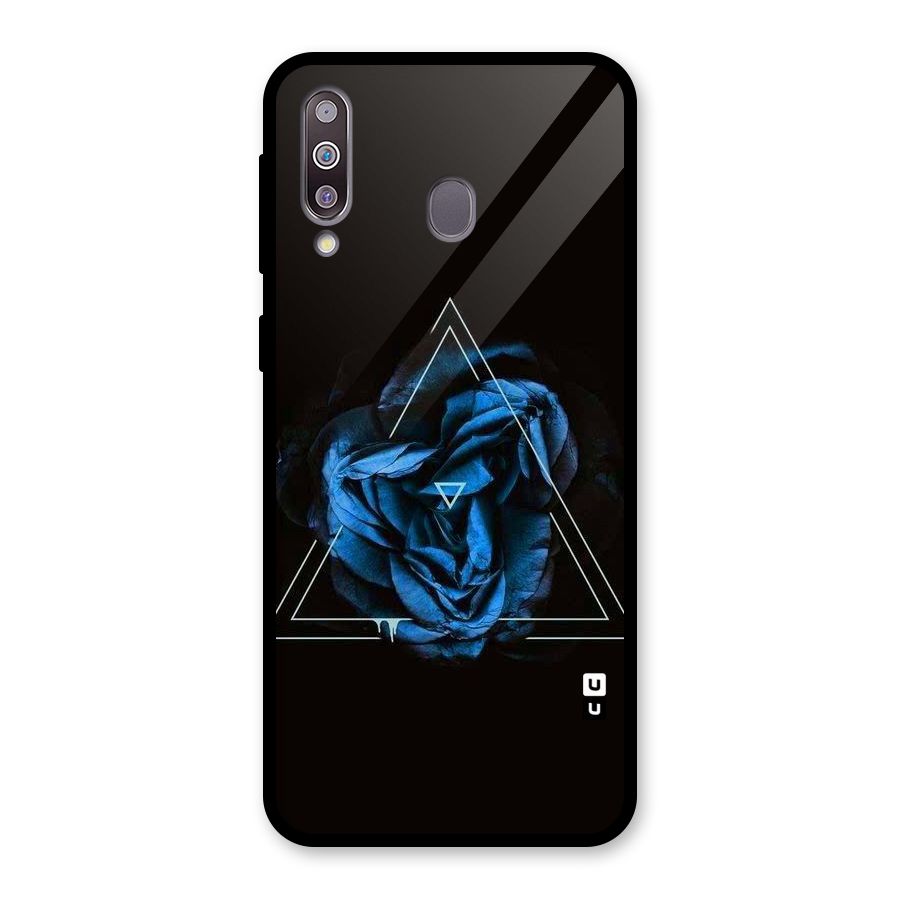 Blue Magic Triangle Glass Back Case for Galaxy M30