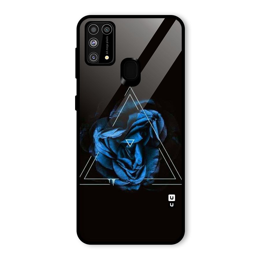 Blue Magic Triangle Glass Back Case for Galaxy M31