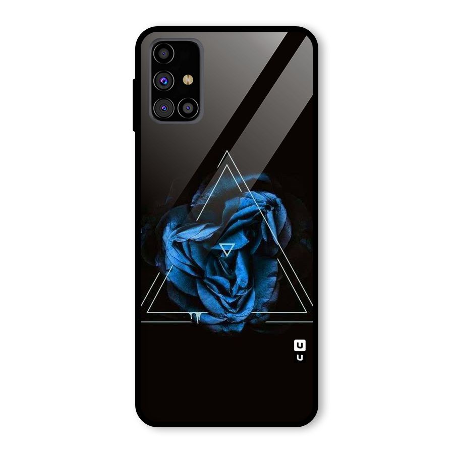 Blue Magic Triangle Glass Back Case for Galaxy M31s