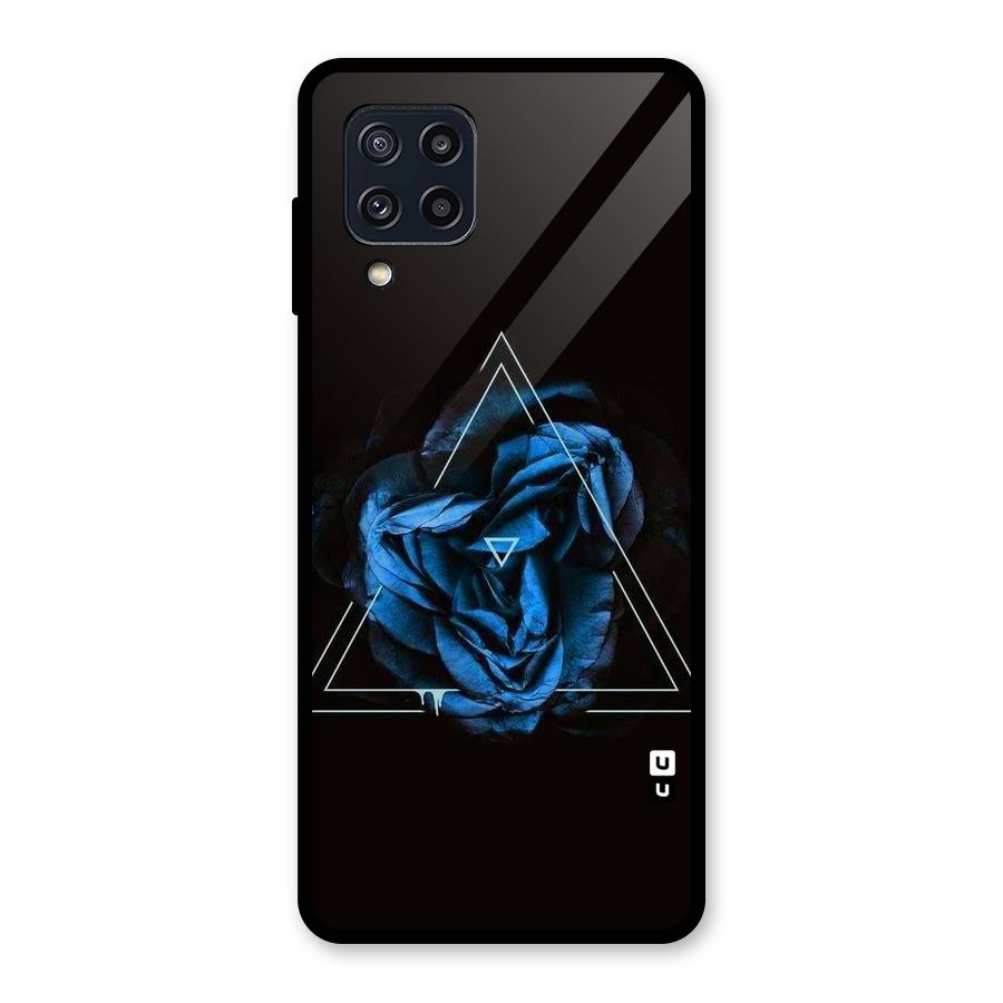 Blue Magic Triangle Glass Back Case for Galaxy M32