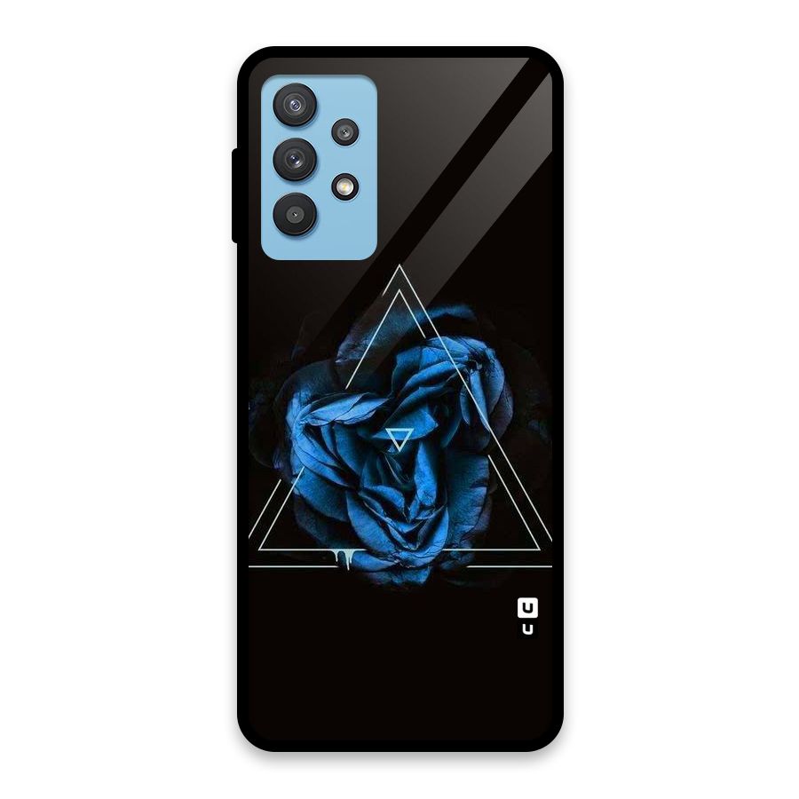 Blue Magic Triangle Glass Back Case for Galaxy M32 5G