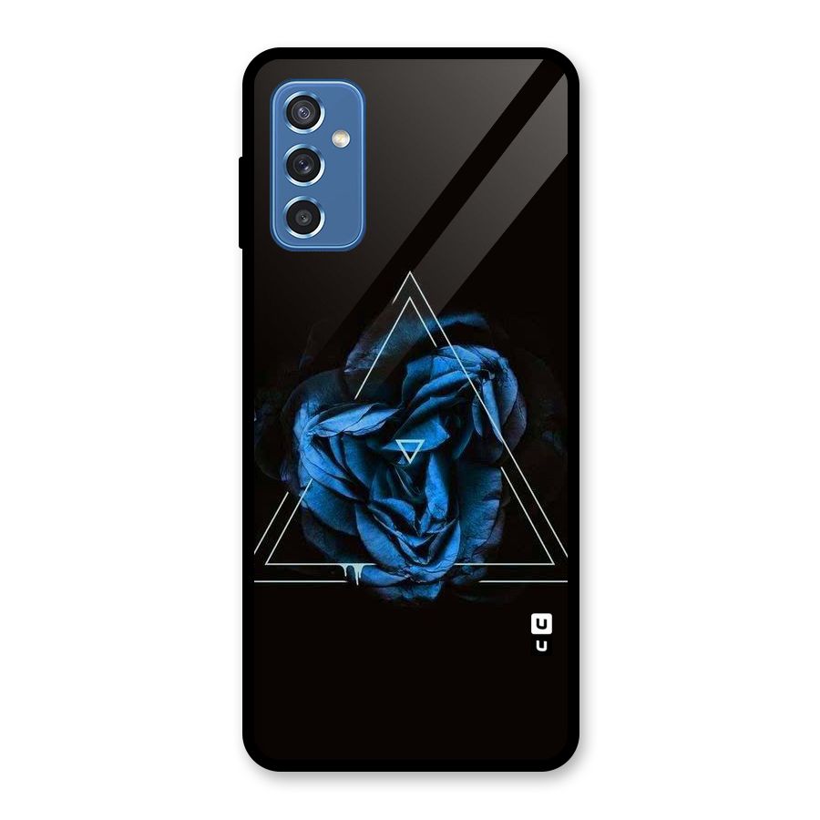 Blue Magic Triangle Glass Back Case for Galaxy M52 5G