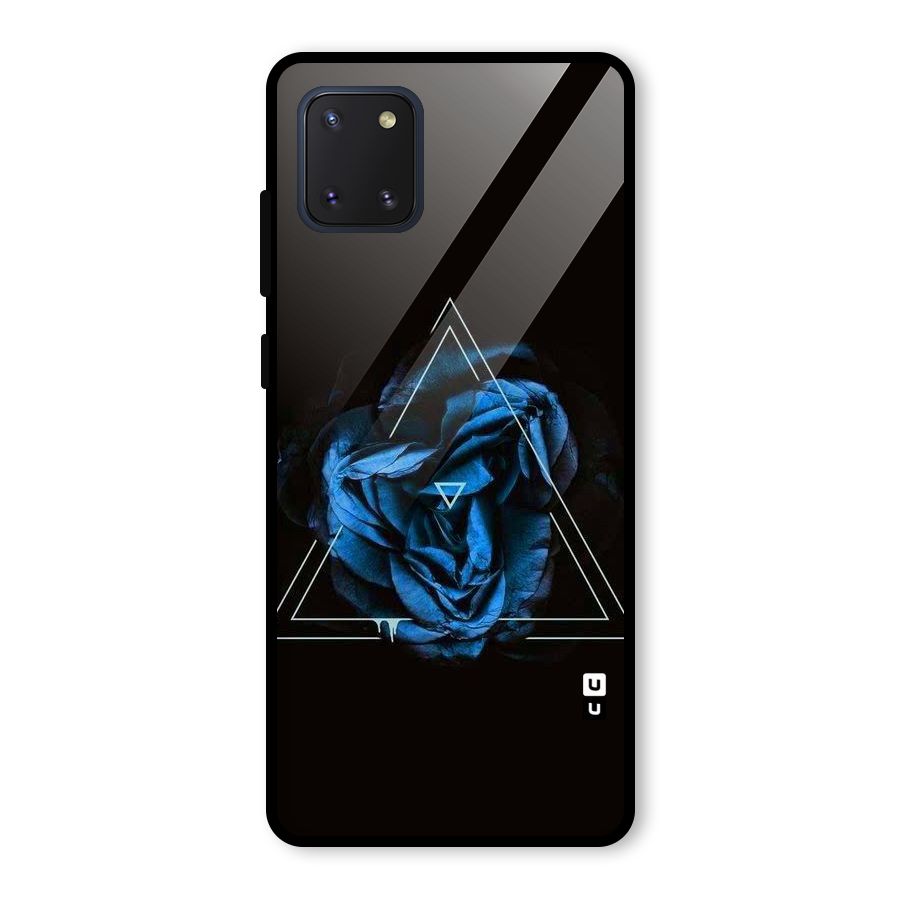 Blue Magic Triangle Glass Back Case for Galaxy Note 10 Lite