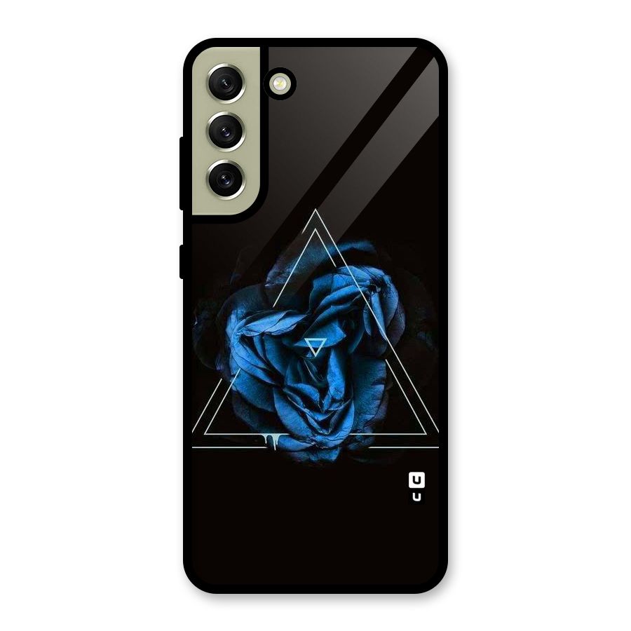 Blue Magic Triangle Glass Back Case for Galaxy S21 FE 5G