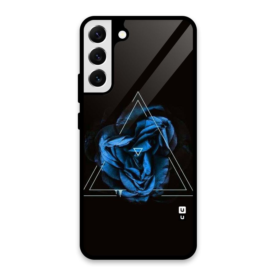 Blue Magic Triangle Glass Back Case for Galaxy S22 Plus 5G
