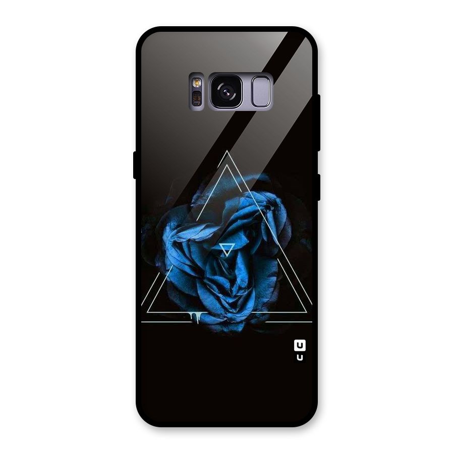 Blue Magic Triangle Glass Back Case for Galaxy S8