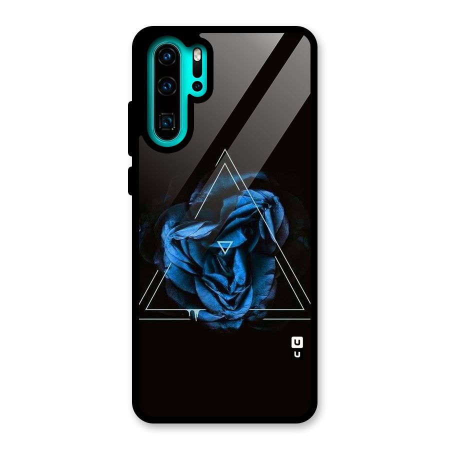 Blue Magic Triangle Glass Back Case for Huawei P30 Pro