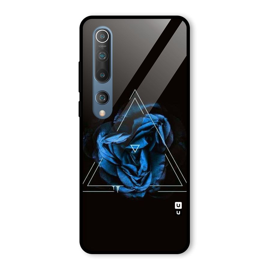 Blue Magic Triangle Glass Back Case for Mi 10