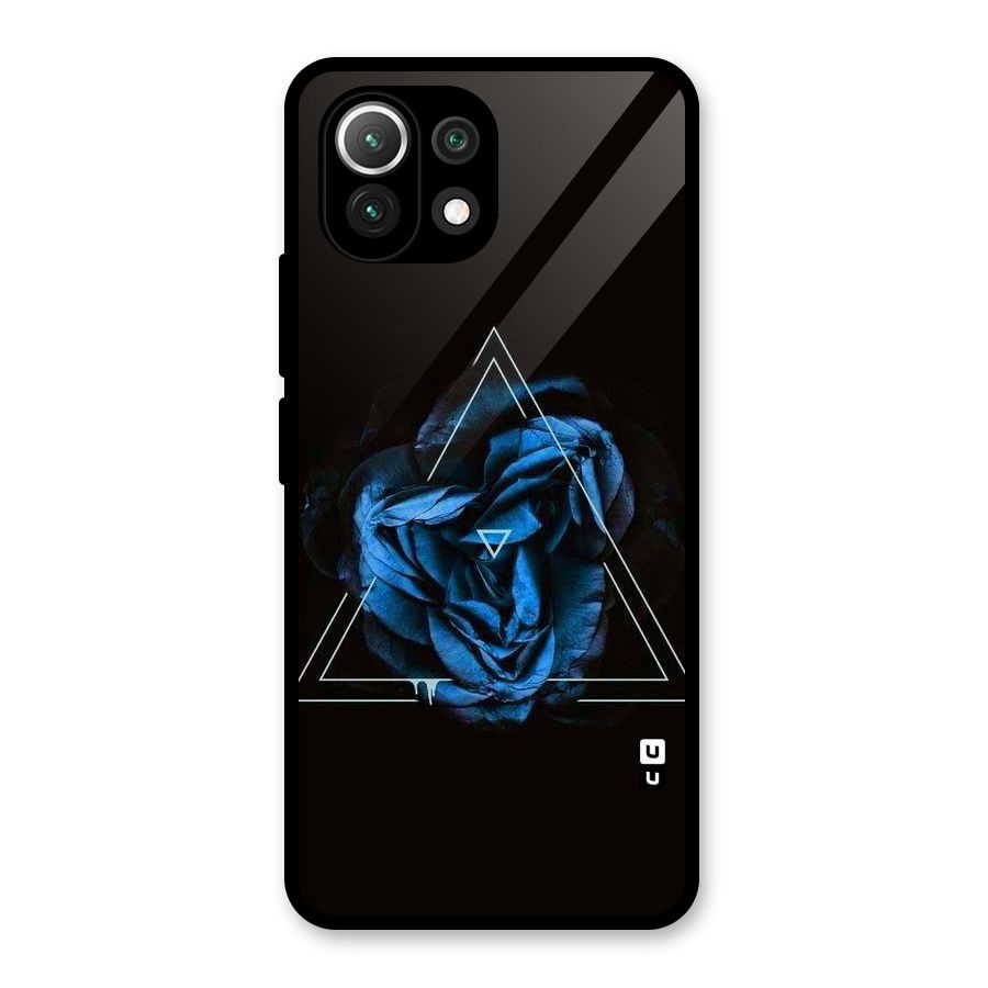 Blue Magic Triangle Glass Back Case for Mi 11 Lite NE 5G