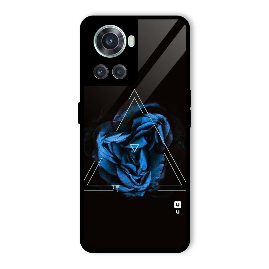 Blue Magic Triangle Glass Back Case for OnePlus 10R