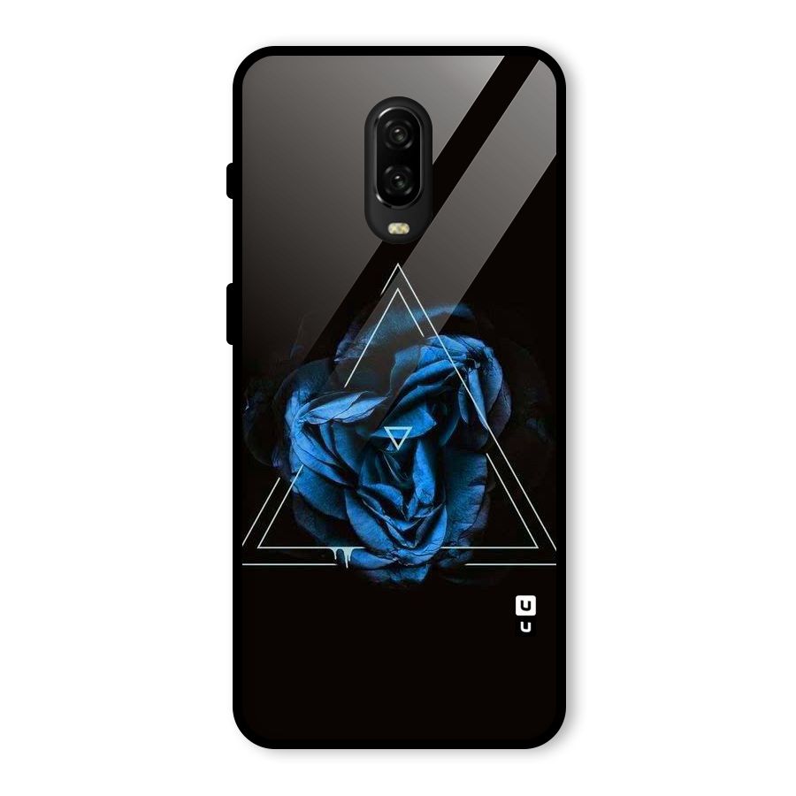Blue Magic Triangle Glass Back Case for OnePlus 6T