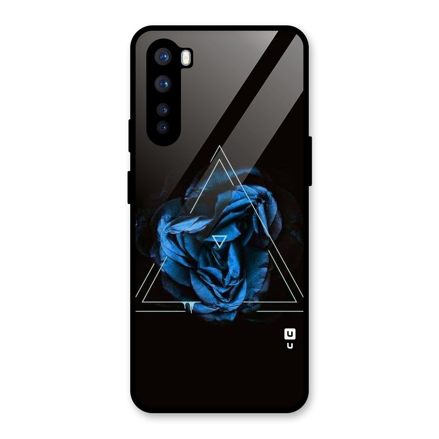 Blue Magic Triangle Glass Back Case for OnePlus Nord