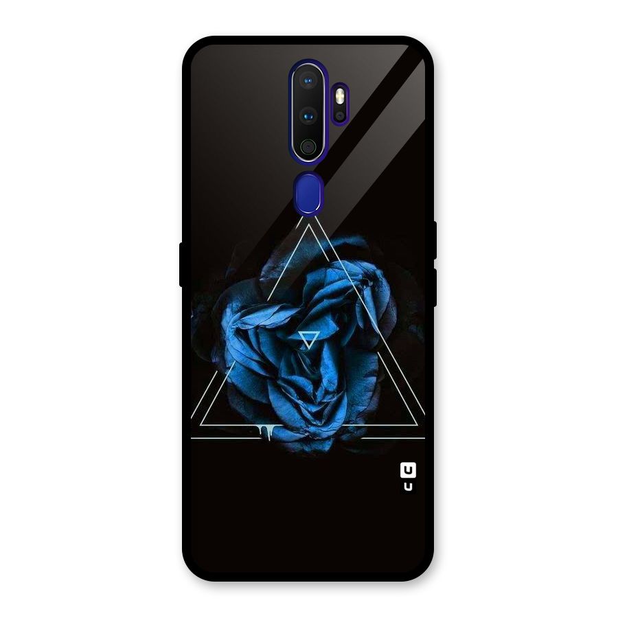 Blue Magic Triangle Glass Back Case for Oppo A9 (2020)
