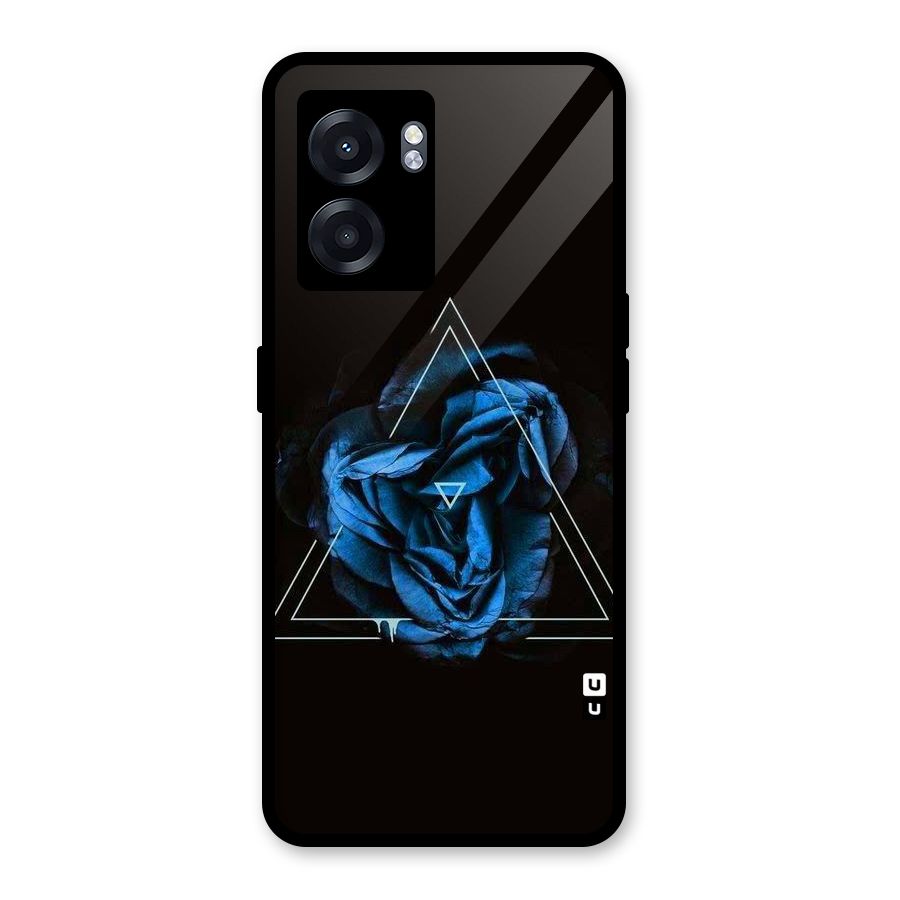 Blue Magic Triangle Glass Back Case for Oppo K10 (5G)