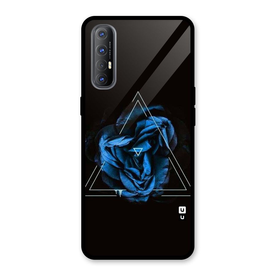 Blue Magic Triangle Glass Back Case for Oppo Reno3 Pro