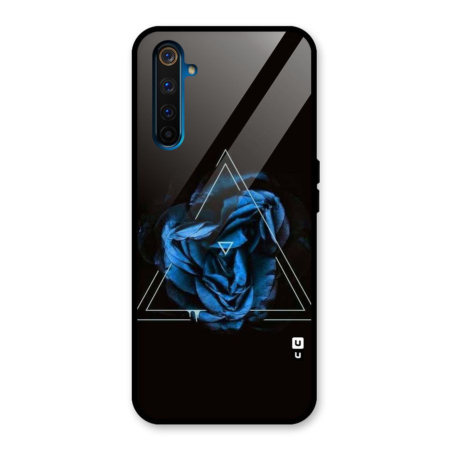 Blue Magic Triangle Glass Back Case for Realme 6 Pro