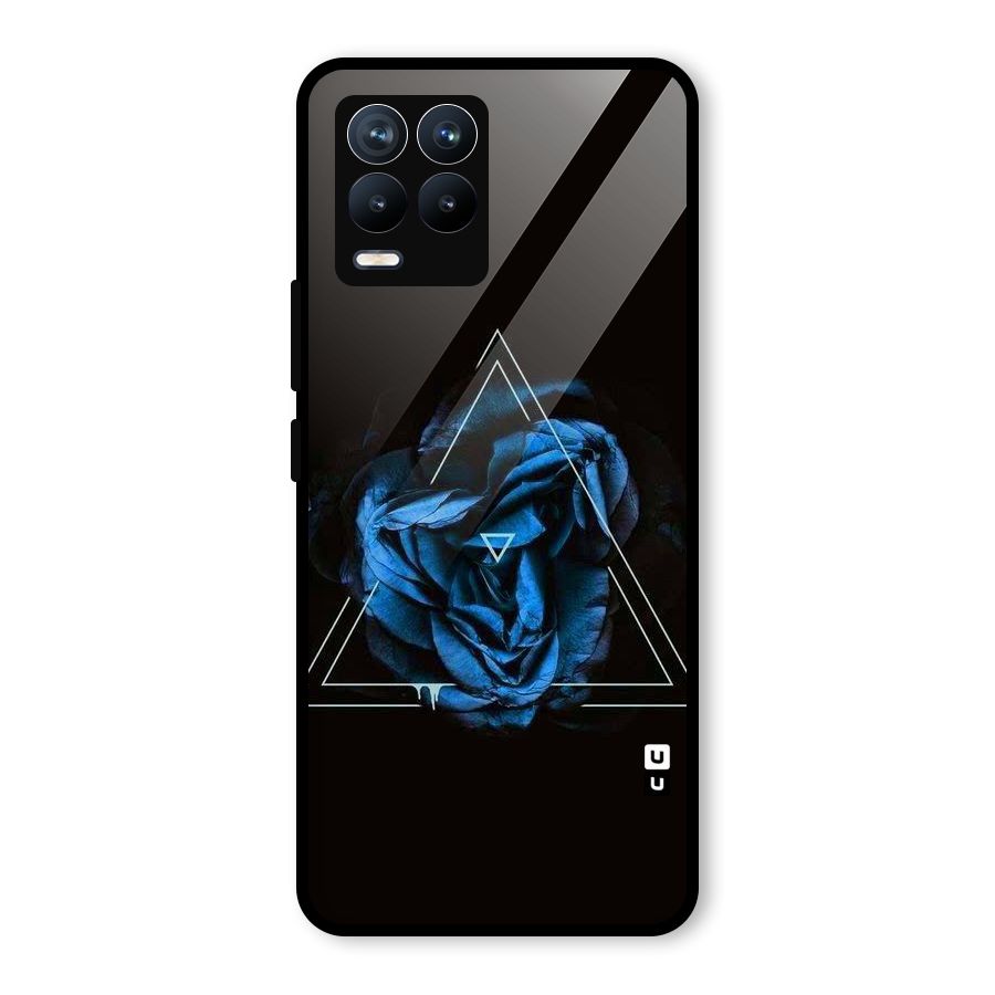 Blue Magic Triangle Glass Back Case for Realme 8 Pro