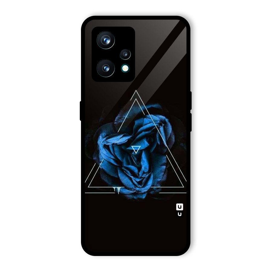 Blue Magic Triangle Glass Back Case for Realme 9