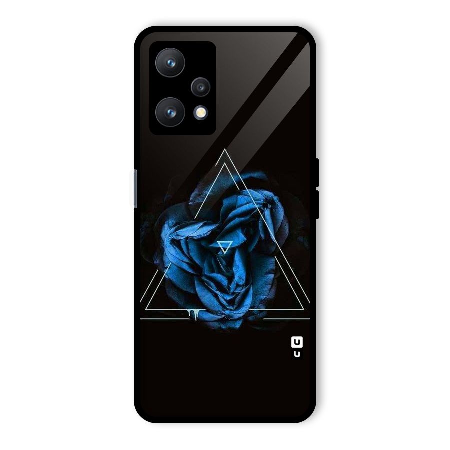 Blue Magic Triangle Glass Back Case for Realme 9 Pro 5G