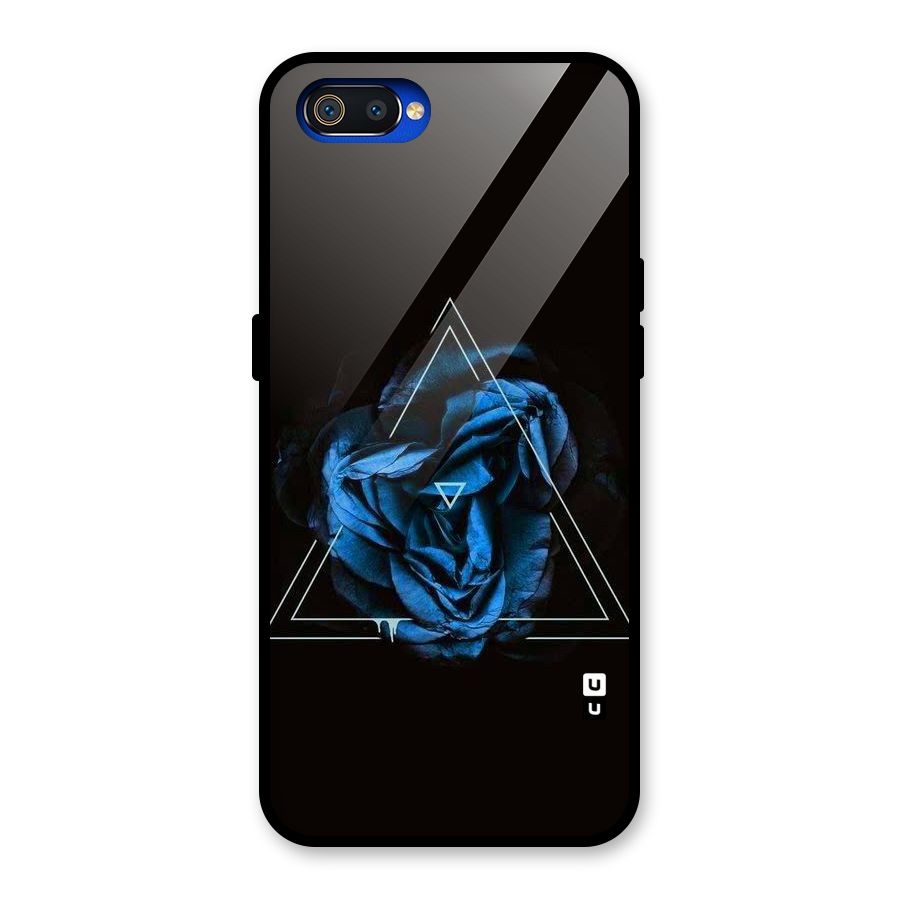 Blue Magic Triangle Glass Back Case for Realme C2