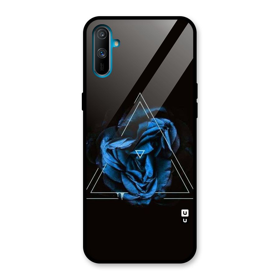 Blue Magic Triangle Glass Back Case for Realme C3