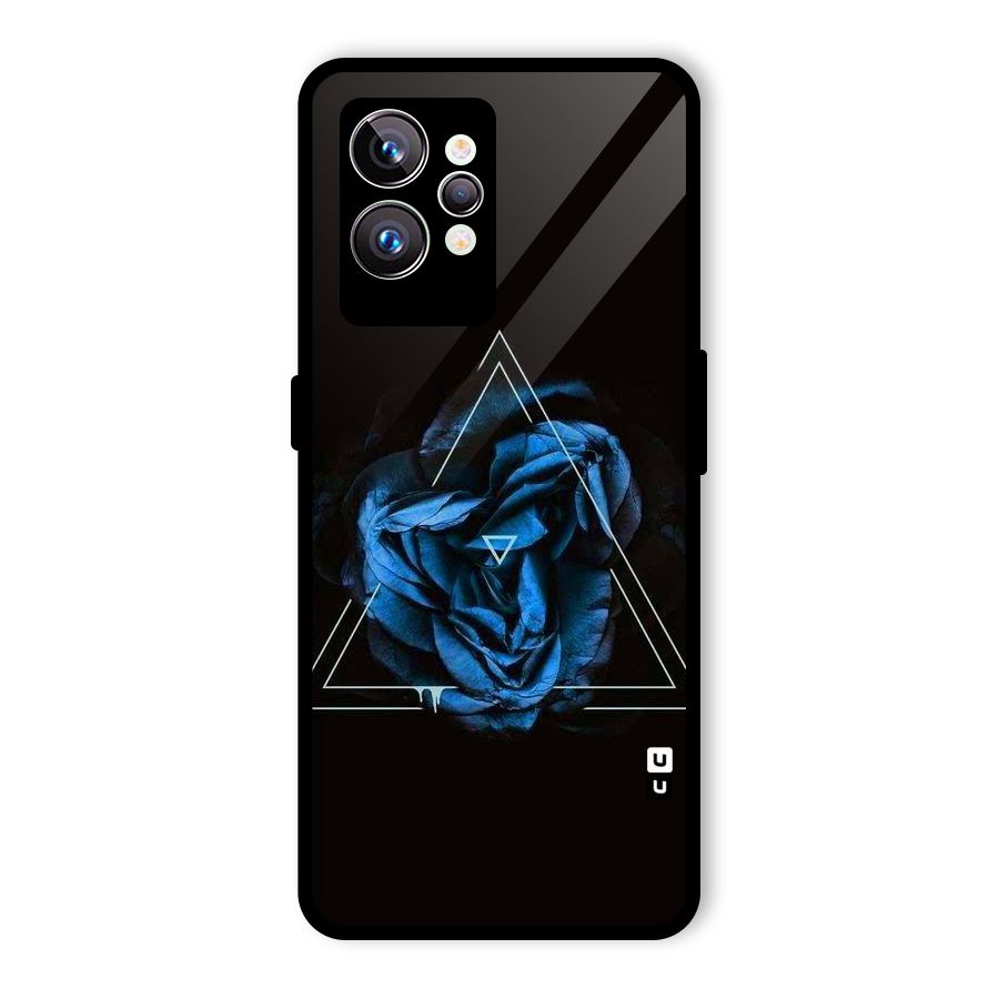 Blue Magic Triangle Glass Back Case for Realme GT2 Pro