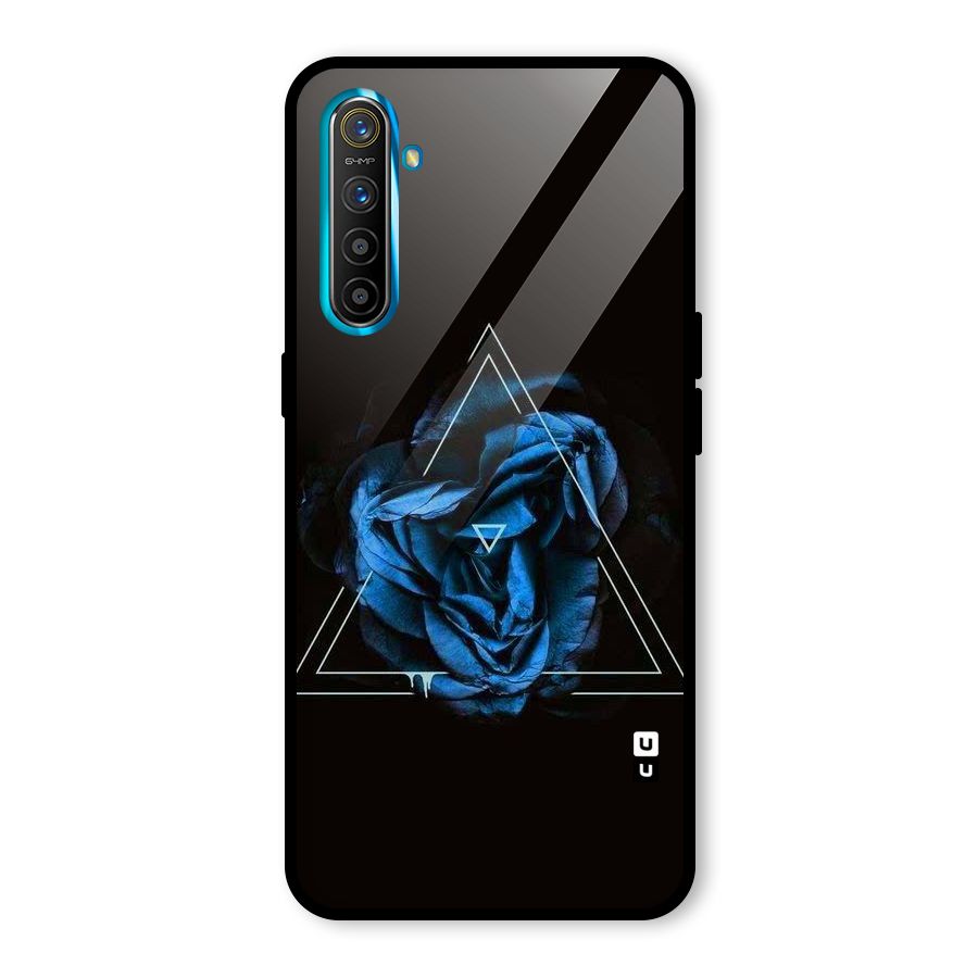 Blue Magic Triangle Glass Back Case for Realme X2