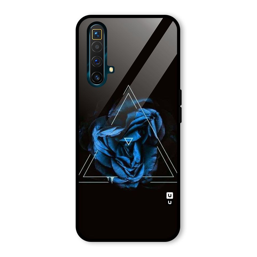 Blue Magic Triangle Glass Back Case for Realme X3